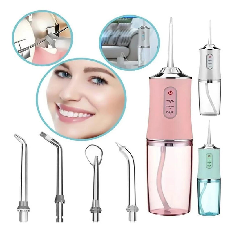 HydroSmile Pro | Irrigador Oral Portátil Recarregável 3 Jatos – 220ml