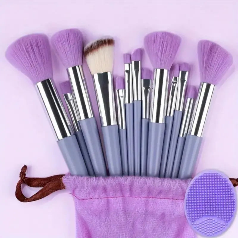 Kit de Pincéis de Maquiagem Profissional com Cerdas Ultra Macias