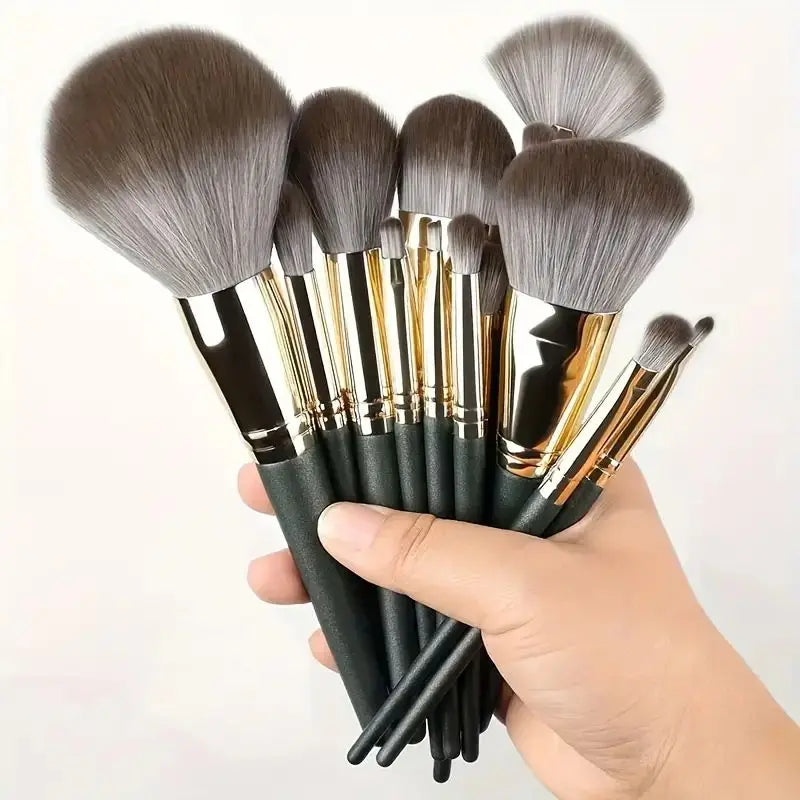 Kit de Pincéis de Maquiagem Profissional com Cerdas Ultra Macias