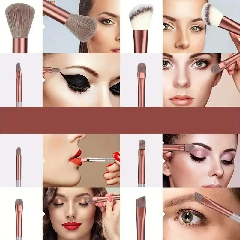 Kit de Pincéis de Maquiagem Profissional com Cerdas Ultra Macias