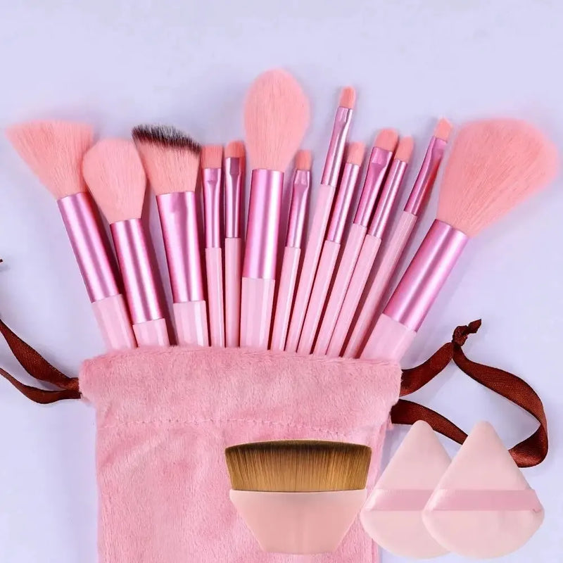 Kit de Pincéis de Maquiagem Profissional com Cerdas Ultra Macias