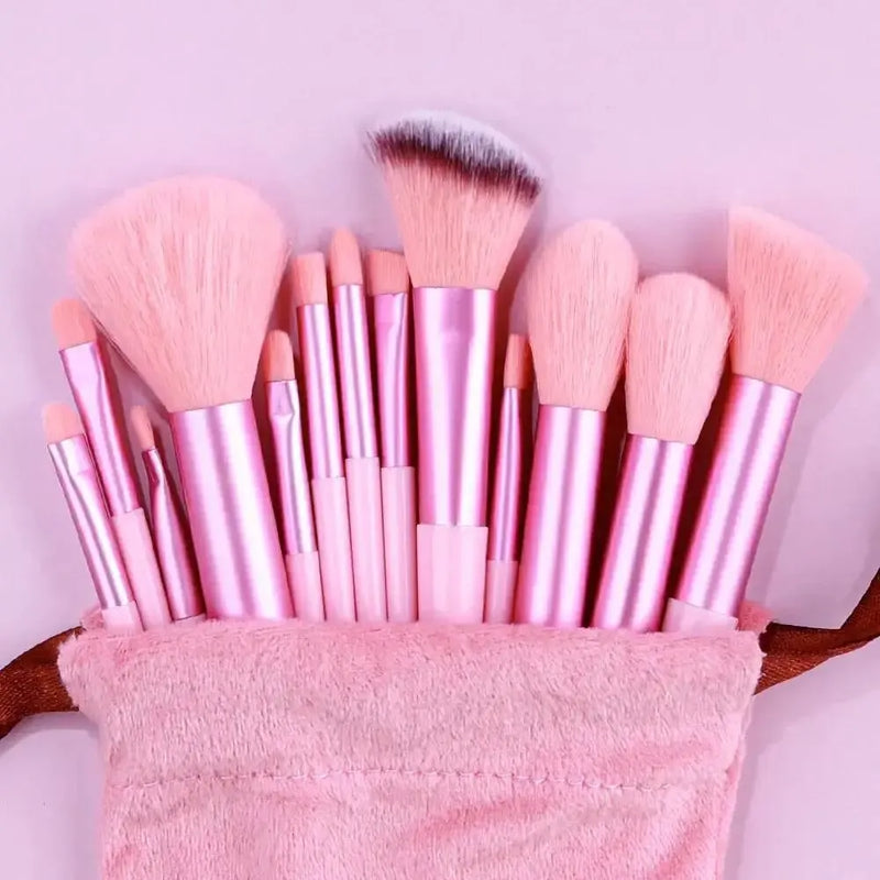 Kit de Pincéis de Maquiagem Profissional com Cerdas Ultra Macias