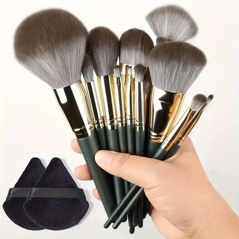 Kit de Pincéis de Maquiagem Profissional com Cerdas Ultra Macias