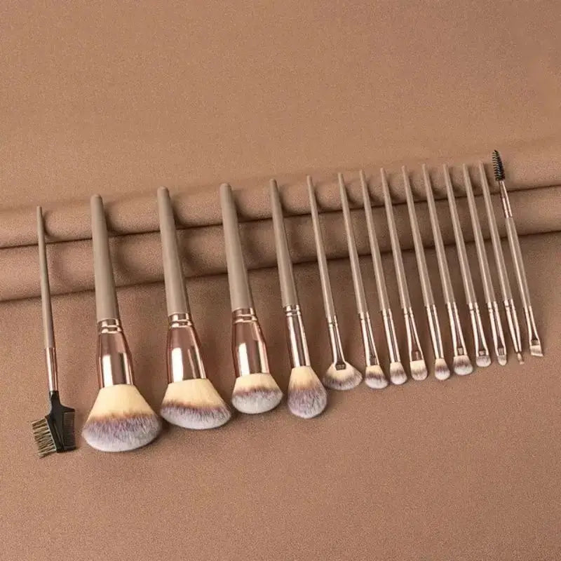 Kit de Pincéis de Maquiagem Profissional com Cerdas Ultra Macias