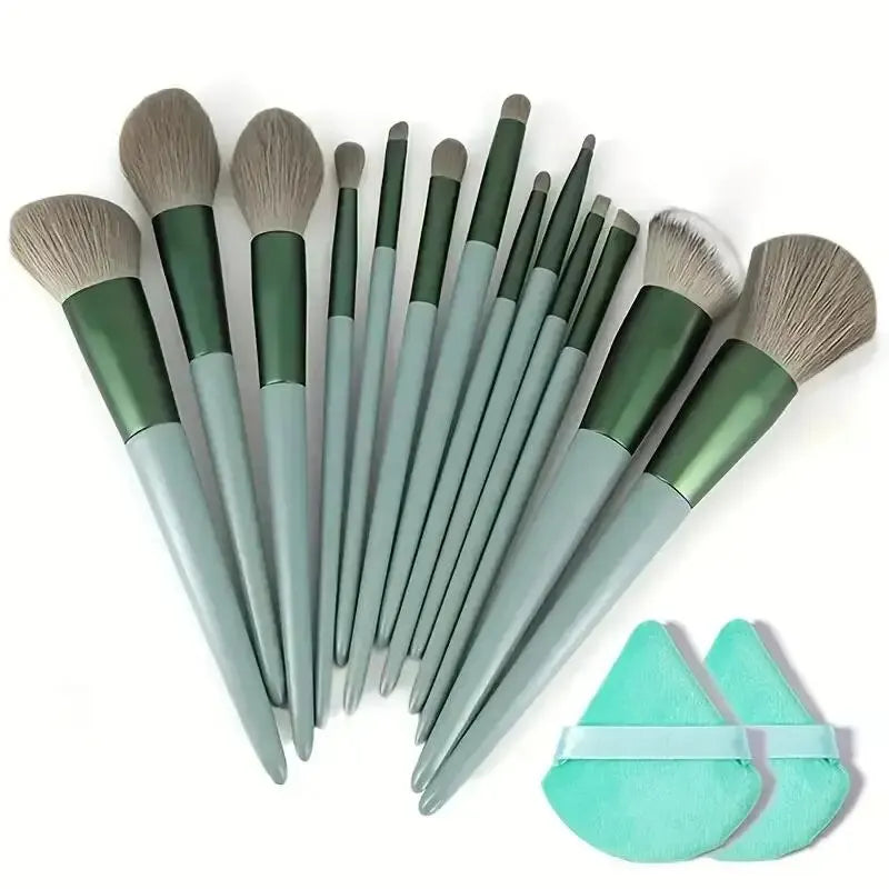 Kit de Pincéis de Maquiagem Profissional com Cerdas Ultra Macias