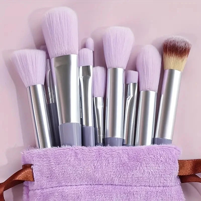 Kit de Pincéis de Maquiagem Profissional com Cerdas Ultra Macias