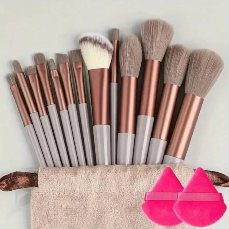 Kit de Pincéis de Maquiagem Profissional com Cerdas Ultra Macias